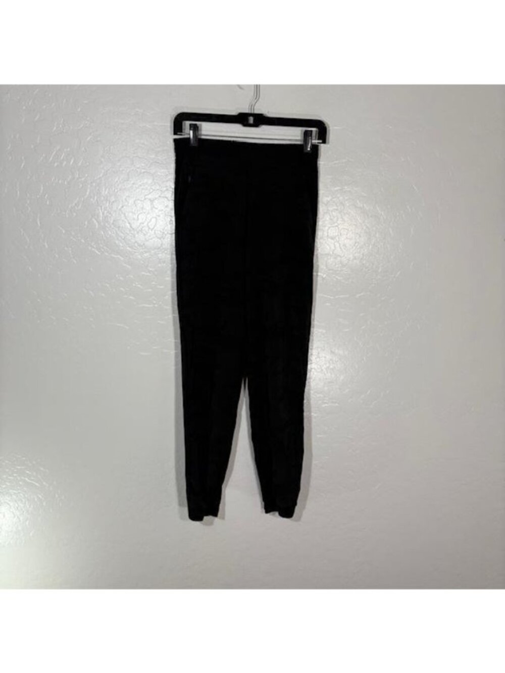 Athleta Brooklyn Textured Jogger Pants Womens 0 Black Athleisure Travel